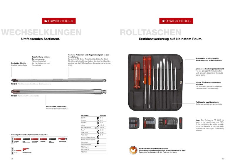 PB SWISS TOOLS PB Swiss PB 8515 Allrounder 31 Piece Tools in Roll-Up Set - Image 3